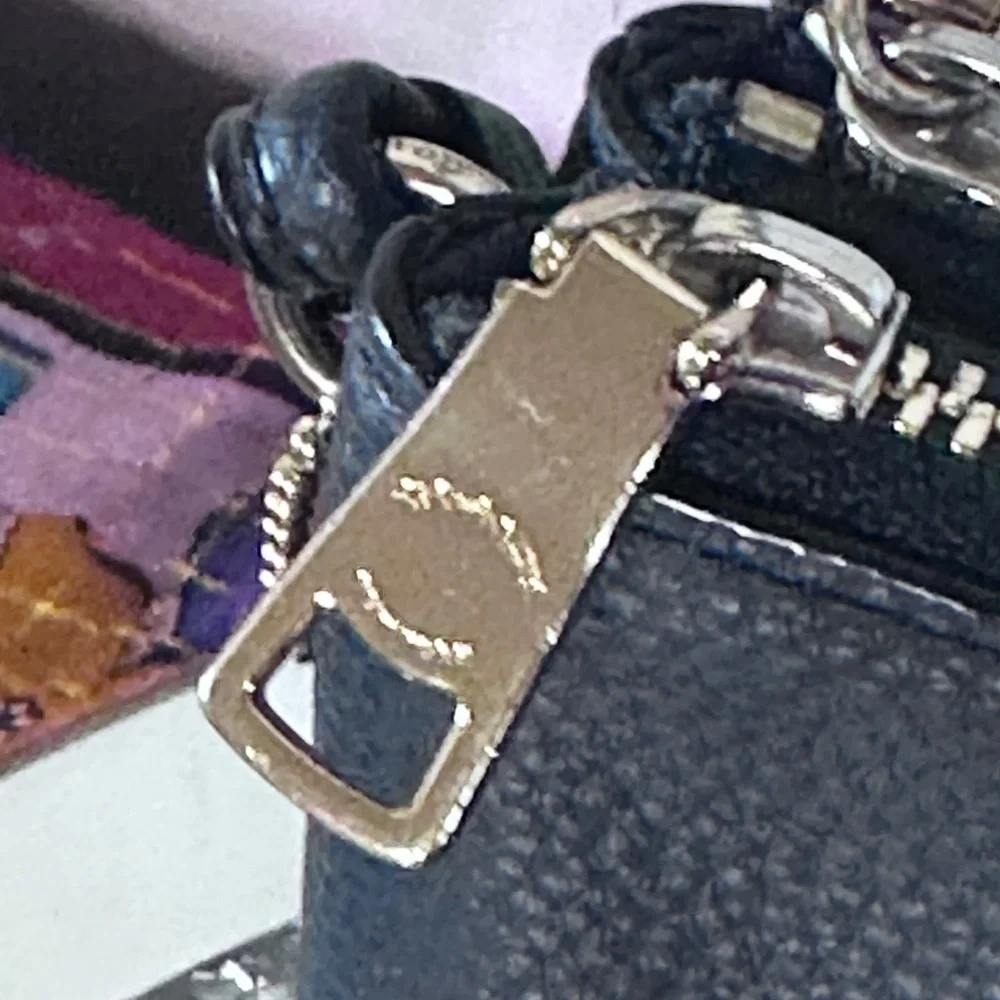 EUC Coach Double Zip Wallet/Wristlet in the color Midnight.
